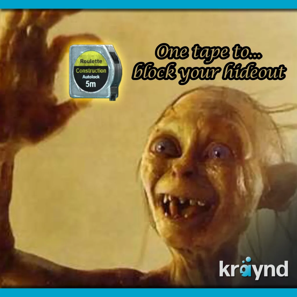 Escape from Tarkov: Gollum holding a measuring tape