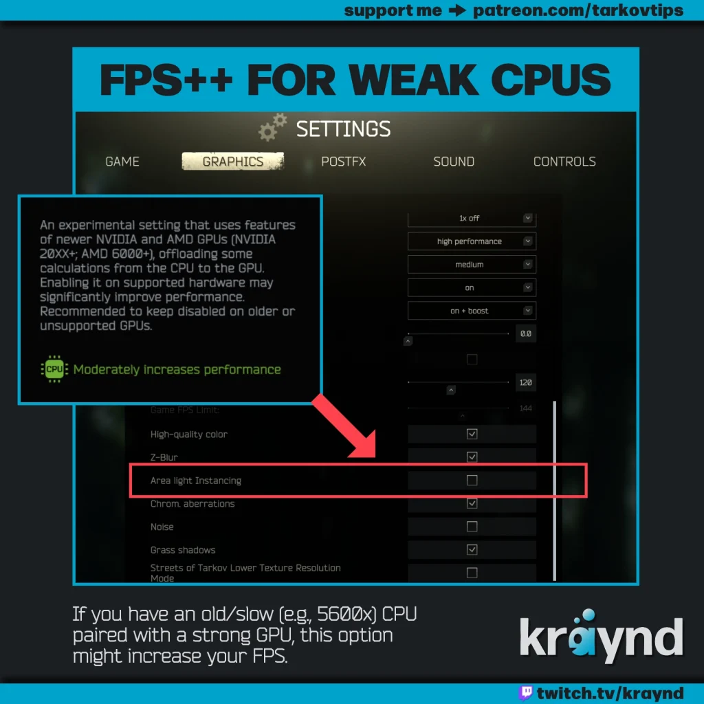 Options for better Performance